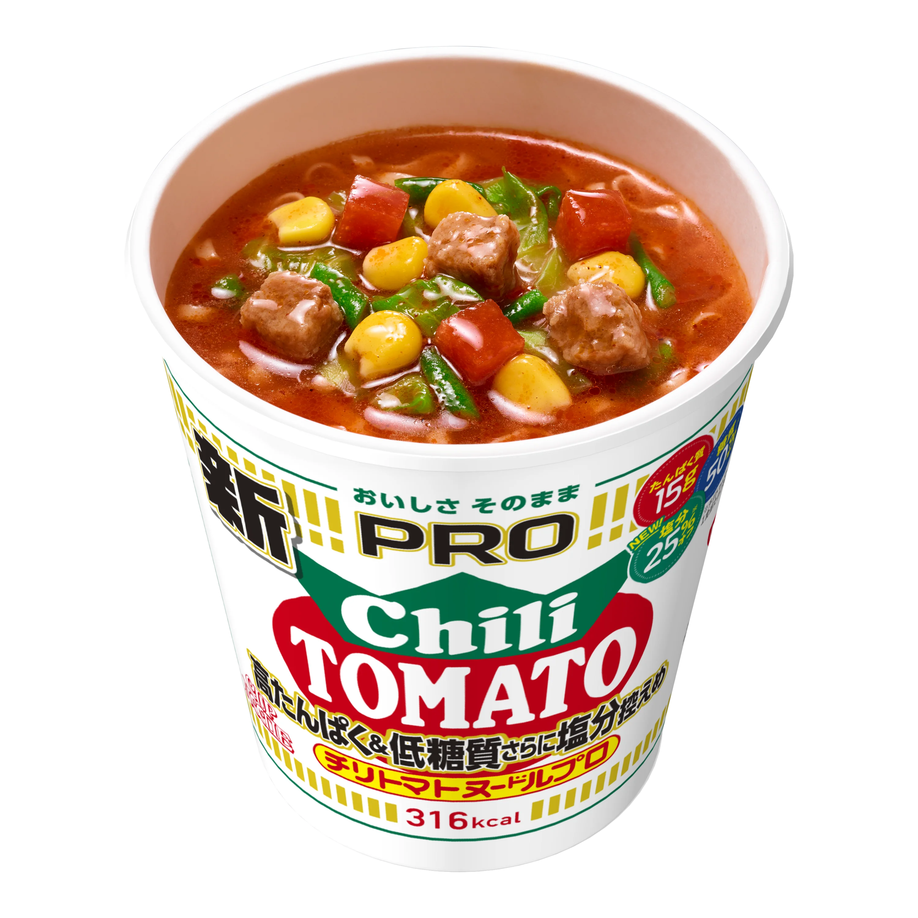 カップヌードルPRO 高たんぱく&低糖質さらに塩分控えめ チリトマトヌードル - Image 2